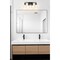 Z-Lite Lyna Vanity, 3-Light, 22 In.W x 6.5 In.L x 9 In.H, Matte Black/Clear 823-3V-MB - alternate 4